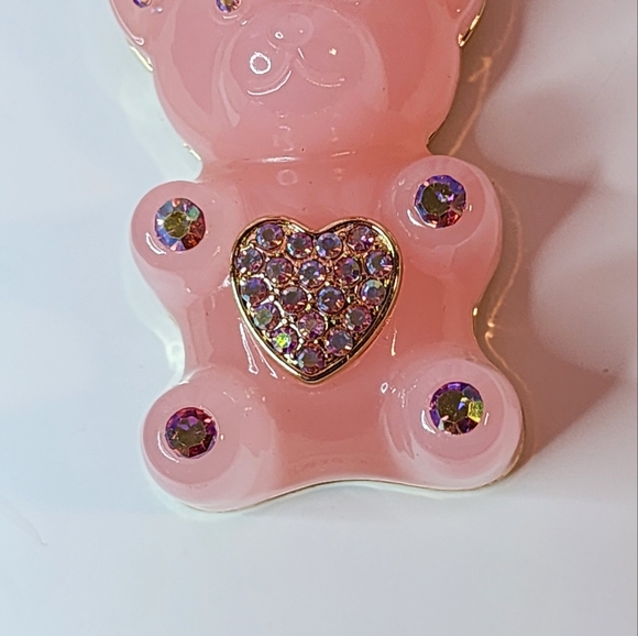 Betsey Johnson Pink Gummy Bear Key/Bag Charm - Picture 5 of 8
